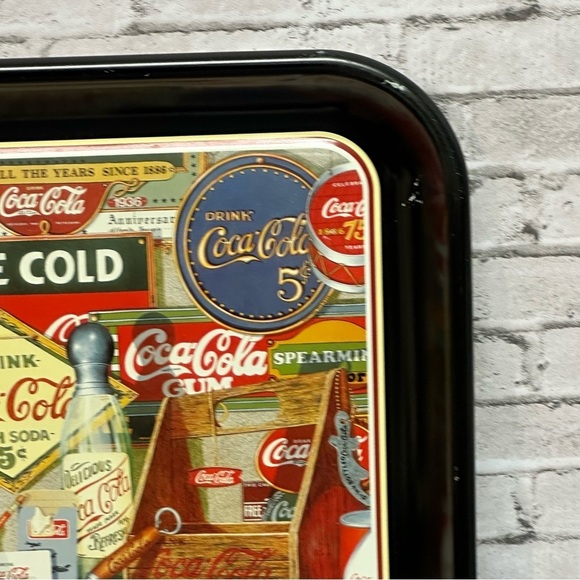 Coca Cola Through The Years By Sandra E Porter 1990 Vintage Serving Tray - Picture 4 of 16